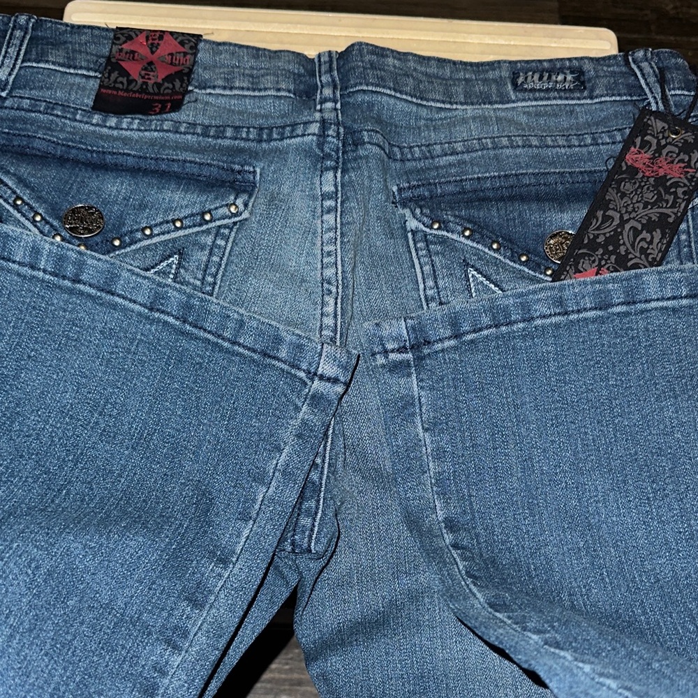 Black Label Women's Denim Boot Cut Jeans - Picture 9 of 11